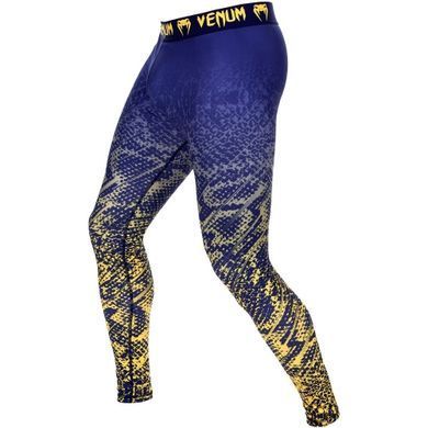 Компресійні штани Venum Tropical Compression Spats Blue, Синій-Жовтий, XXL