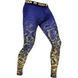 Компресійні штани Venum Tropical Compression Spats Blue, Синій-Жовтий, XXL