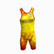Костюм для боротьби (трико) Adidas з ліцензією UWW | жовтий | 1633RED V1