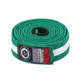 Дитячий пояс для кімоно Peresvit Kids BJJ Gi Belt Green White Stripe, Зелений-Білий, M2