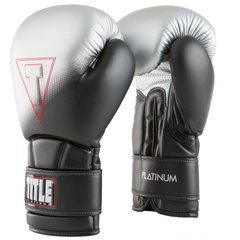 Боксерские перчатки TITLE Boxing Platinum Proclaim Training Серебро, 18oz, 18oz