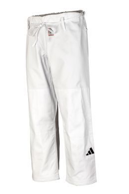 Кімоно для дзюдо Adidas Champion III з ліцензією IJF | білий/чорні смуги | J-IJF-2