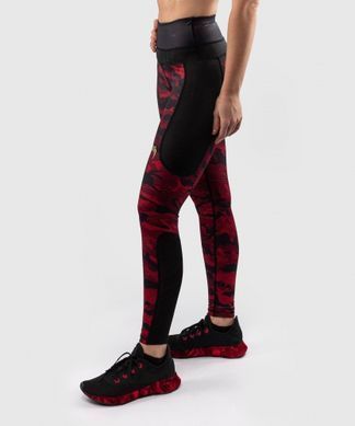 Женские леггинсы Venum Defender Leggings Black Red, Черный-Красный, XS