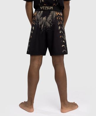 Детские шорты для MMA Venum Tiger Kids Fight Shorts Black Neon Orange, Черный, 14 years