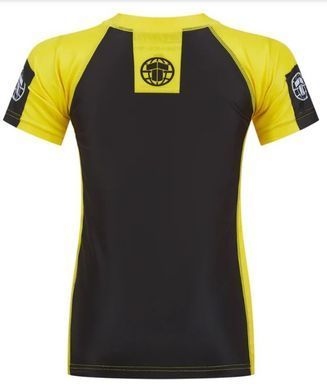 Детский рашгард с коротким рукавом Tatami IBJJF Rankrd Желтый YS