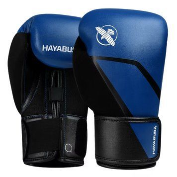 Боксёрские перчатки Hayabusa E1 Boxing Gloves Blue Black, 12 oz