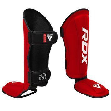 Захист гомілки RDX T1 Black Red, XL