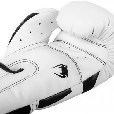 Боксерские перчатки Venum Elite Boxing Gloves White Black, 8 oz