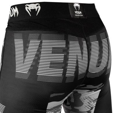 Компрессионные штаны Venum Tactical Spats Urban Camo Black, Черный-Синий, XS
