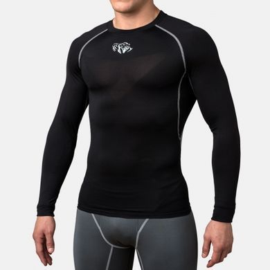 Компрессионная футболка Peresvit Air Motion Compression T-shirt Long Sleeve Black Grey, Черный-Серый, XXL