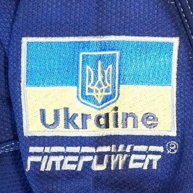 Дитяче кімоно для бразильського джиу-джитсу Firepower Ukraine Темно-синє M0