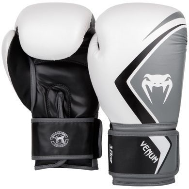 Боксерские перчатки Venum Contender 2.0 Белые с серым 16oz