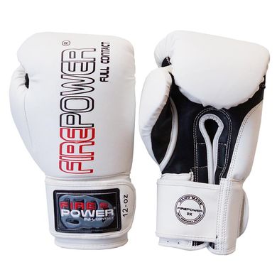 Боксерские перчатки Firepower FPBGA1 New Белые, 14oz, 14oz