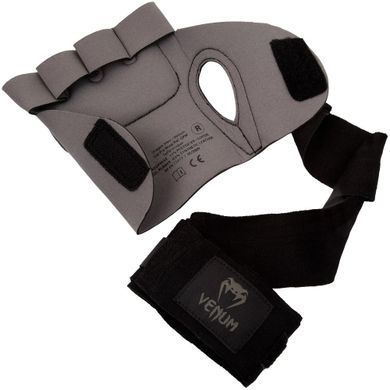 Накладки гелевые бинты Venum Gel Kontact Glove Wraps Grey Black
