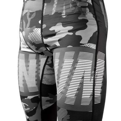 Компрессионные штаны Venum Tactical Spats Urban Camo Black, Черный-Синий, XS