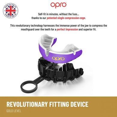 Капа OPRO Self-Fit GEN5 Gold Level Purple Pearl, Фиолетовый