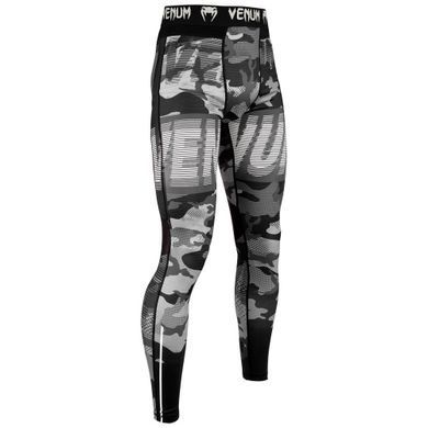 Компрессионные штаны Venum Tactical Spats Urban Camo Black, Черный-Синий, XS