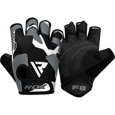 Рукавички для спортзалу RDX F6 Fitness Gym Gloves Grey, XXL