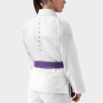 Жіноче кімоно для бразильського джиу-джитсу Hayabusa Core Ultra-Light (Штани Twill) Біле F1