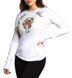Женский лонгслив Devoted to Glory AW24259 White, Белый, XS