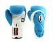 Боксерські рукавиці Twins Velcro Extra Design BGVL6-MK White Lightblue, 14 oz