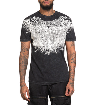 Футболка Affliction Army A26069 Black Lava Wash, S