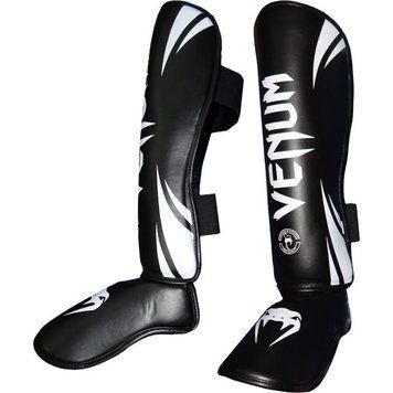 Защита ног Venum Challenger Standup Черная с белым XL