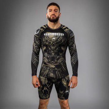 Рашгард Venum Invader Long Sleeve Rashguard Black Sand, Чорний, S