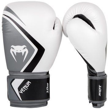 Боксерські рукавички Venum Contender 2.0 Білі з сірим 16oz