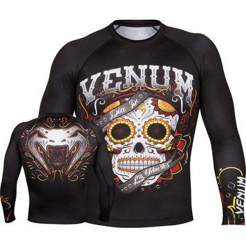 Рашгард Venum Santa Muerte 2.0 Rashguard Long Sleeves Black, Черный, M