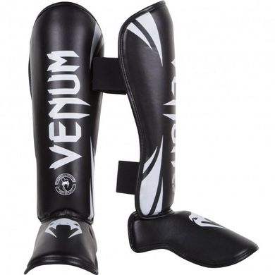 Защита ног Venum Challenger Standup Черная с белым, XL, XL