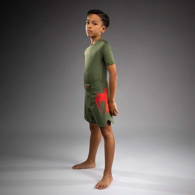 Дитячі шорти Venum Light Kids Fightshorts Army Green Orange, Хакі, YS