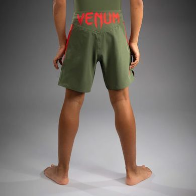 Дитячі шорти Venum Light Kids Fightshorts Army Green Orange, Хакі, YS