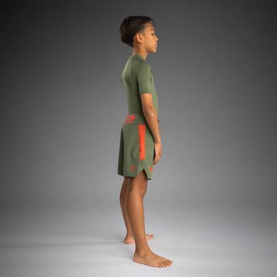Дитячі шорти Venum Light Kids Fightshorts Army Green Orange, Хакі, YS