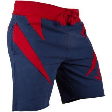 Шорти Venum Jaws Cotton Training Shorts Navy Red, Темно-синій, S
