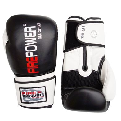 Боксерские перчатки Firepower FPBG6 Черные, 12oz, 12oz