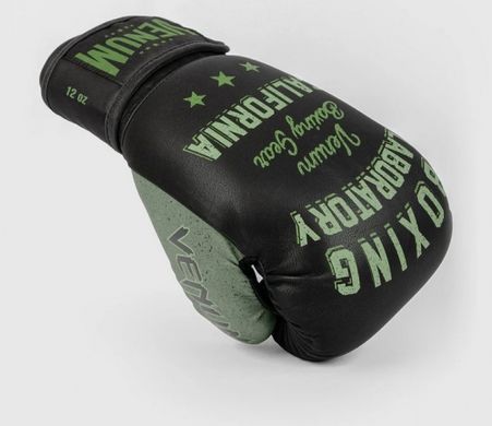 Боксерські рукавиці Venum Boxing Lab - Black Green, 8 oz