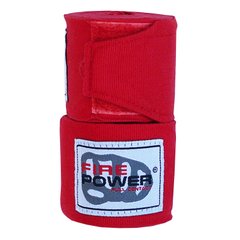 Бинты боксерские эластичные FirePower FPHW3 Красные, 3м, 3м