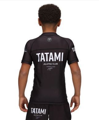 Детский рашгард с коротким рукавом Tatami JJ Club Черный YS