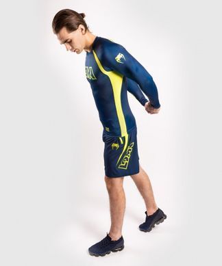Рашгард Venum Origins Rashguard Long Sleeves Loma Edition Blue Yellow, Темно-синій, XS