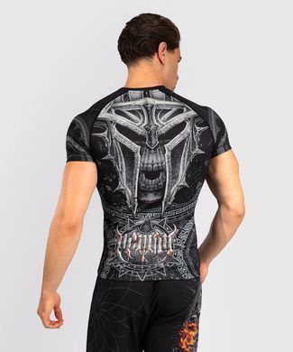 Рашгард Venum Gladiator 5.0 Men's Short Sleeve Rashguard Black Silver, S