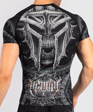 Рашгард Venum Gladiator 5.0 Men's Short Sleeve Rashguard Black Silver, S