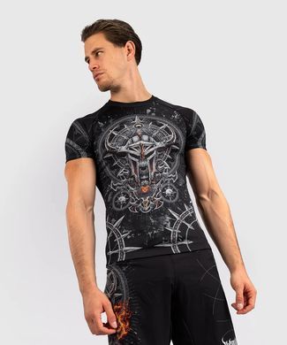 Рашгард Venum Gladiator 5.0 Men's Short Sleeve Rashguard Black Silver, S