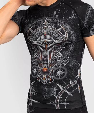 Рашгард Venum Gladiator 5.0 Men's Short Sleeve Rashguard Black Silver, S