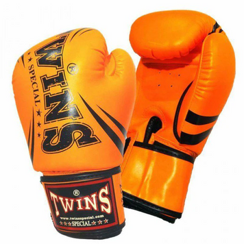 Боксерские перчатки Twins Fancy Boxing Gloves FBGDM3-TW6 Dark Orange, 16 oz
