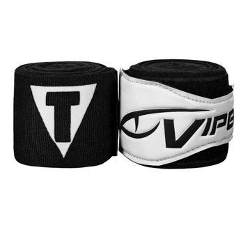 Бинты боксерские эластичные TITLE VIPER Coil Черные с белым 4,5м