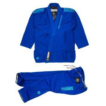 Кимоно для бразильского джиу-джитсу Tatami Estilo Black Label Синее с синим A0