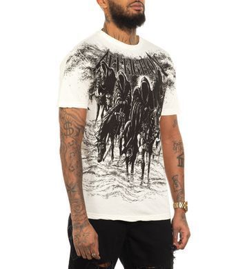 Футболка Affliction Black Night Tee Vintage White, L
