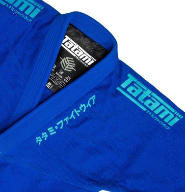 Кимоно для бразильского джиу-джитсу Tatami Estilo Black Label Синее с синим, A0, A0
