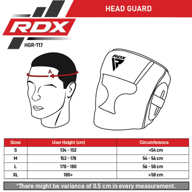 Шолом RDX Head Guard Aura Plus T-17 Red\Black, M